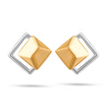 Geometric Luxe Dual-Tone Studs