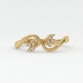Golden Bloom Diamond Ring in 18K Gold