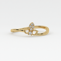 Petal Grace Diamond Ring in 18K Gold