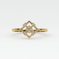 Golden Mosaic Diamond Ring