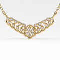 Radiant Floral Diamond Mangalsutra Pendant