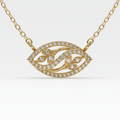 Ethereal Leaf Motif Diamond Mangalsutra in Gold, Rose Gold & White Gold