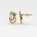 Celestia Loop Diamond Earrings