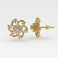 Floral Diamond Studs