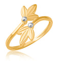 Twin Leaf Elegance Ring