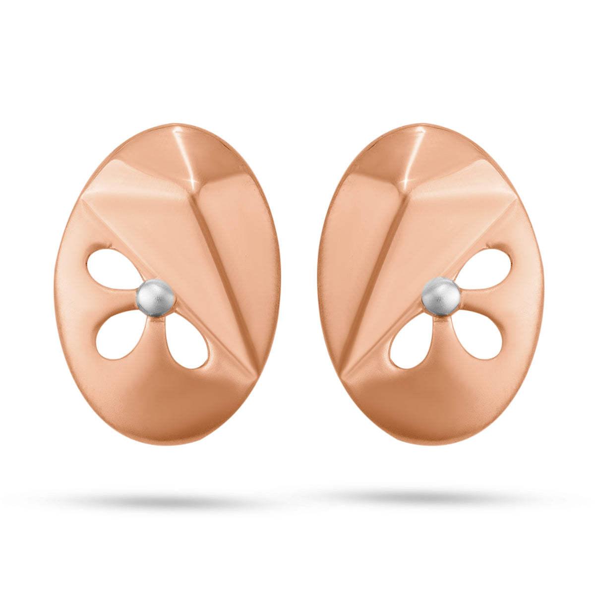 Radiant Bloom Oval Studs