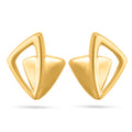 Modern Geometric Gold Stud Earrings