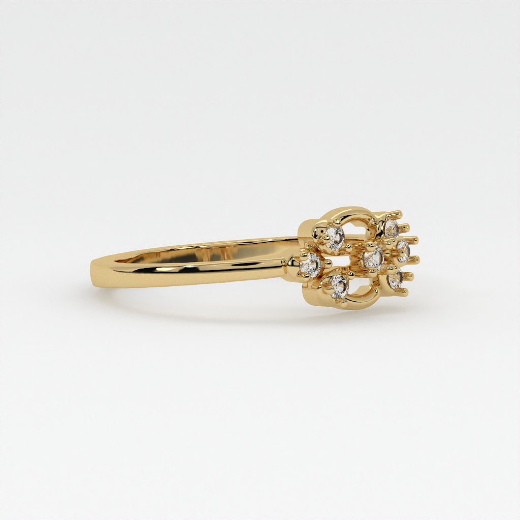 Celestial Cluster Diamond Ring in 18K Gold