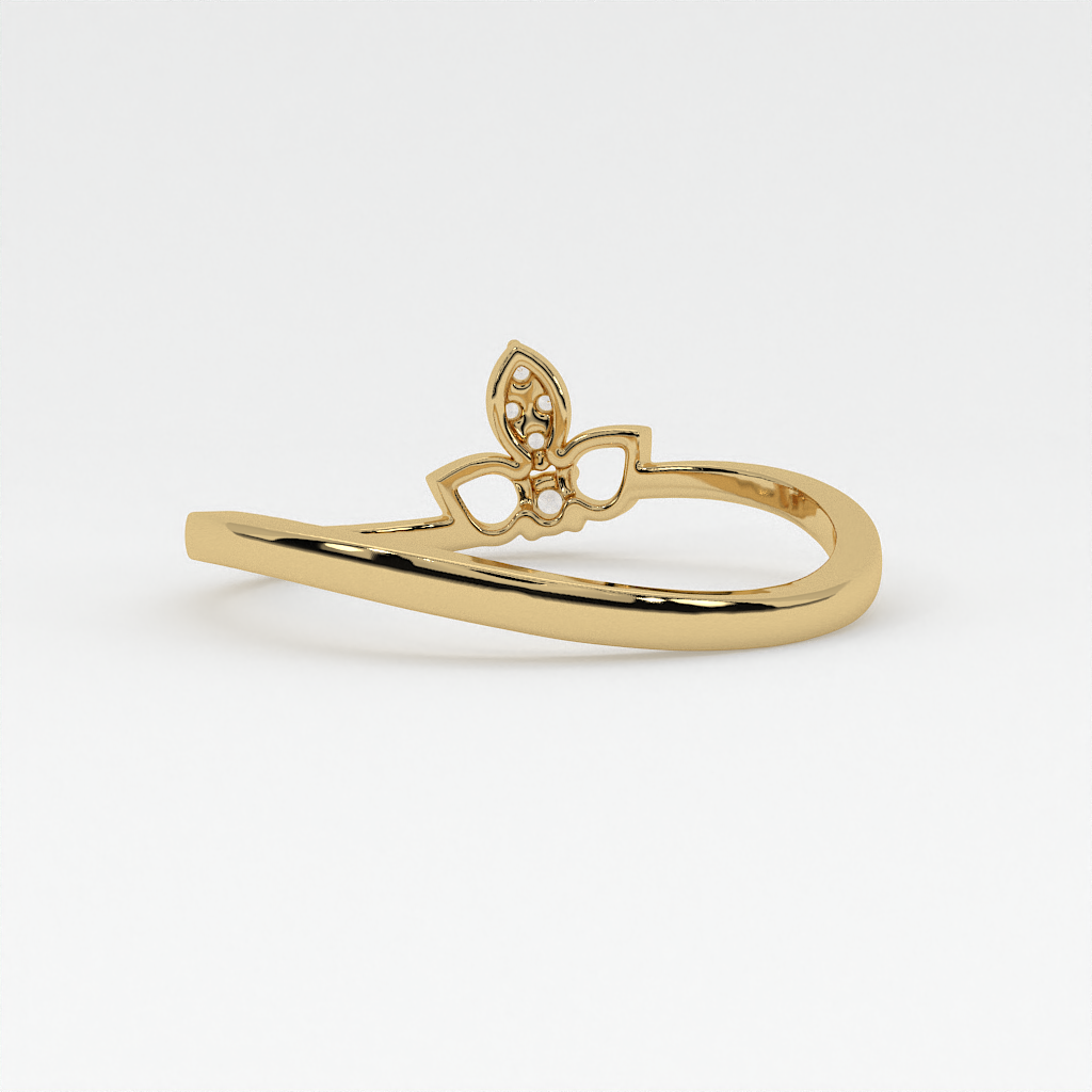 Petal Grace Diamond Ring in 18K Gold