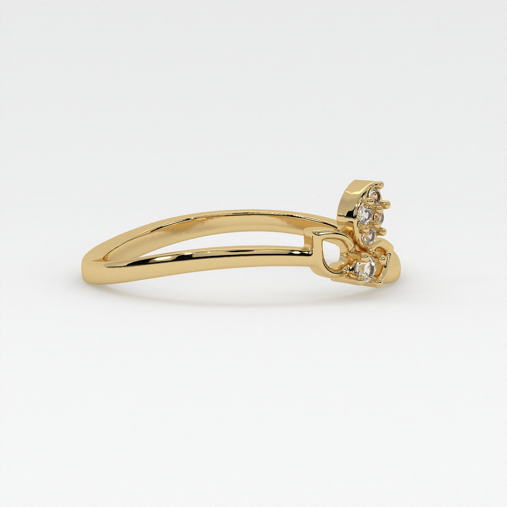 Petal Grace Diamond Ring in 18K Gold