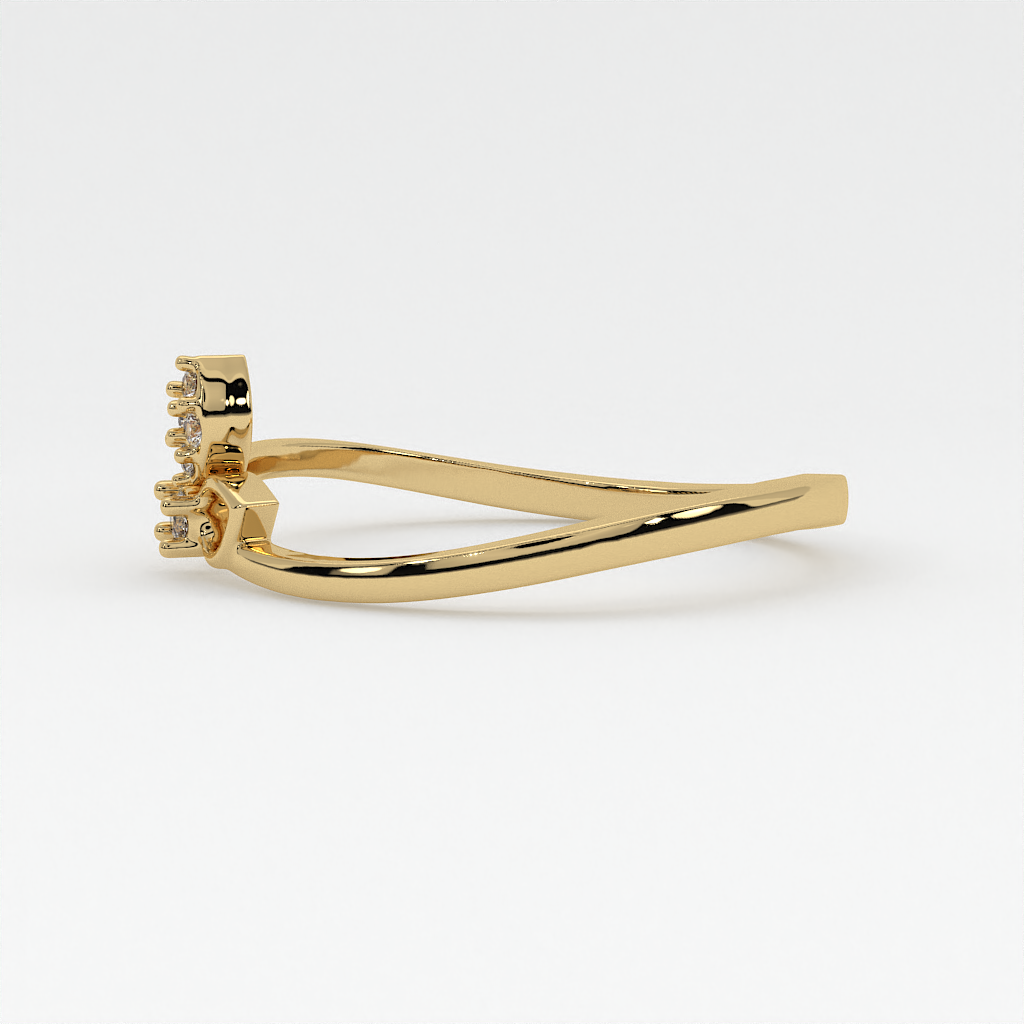 Petal Grace Diamond Ring in 18K Gold