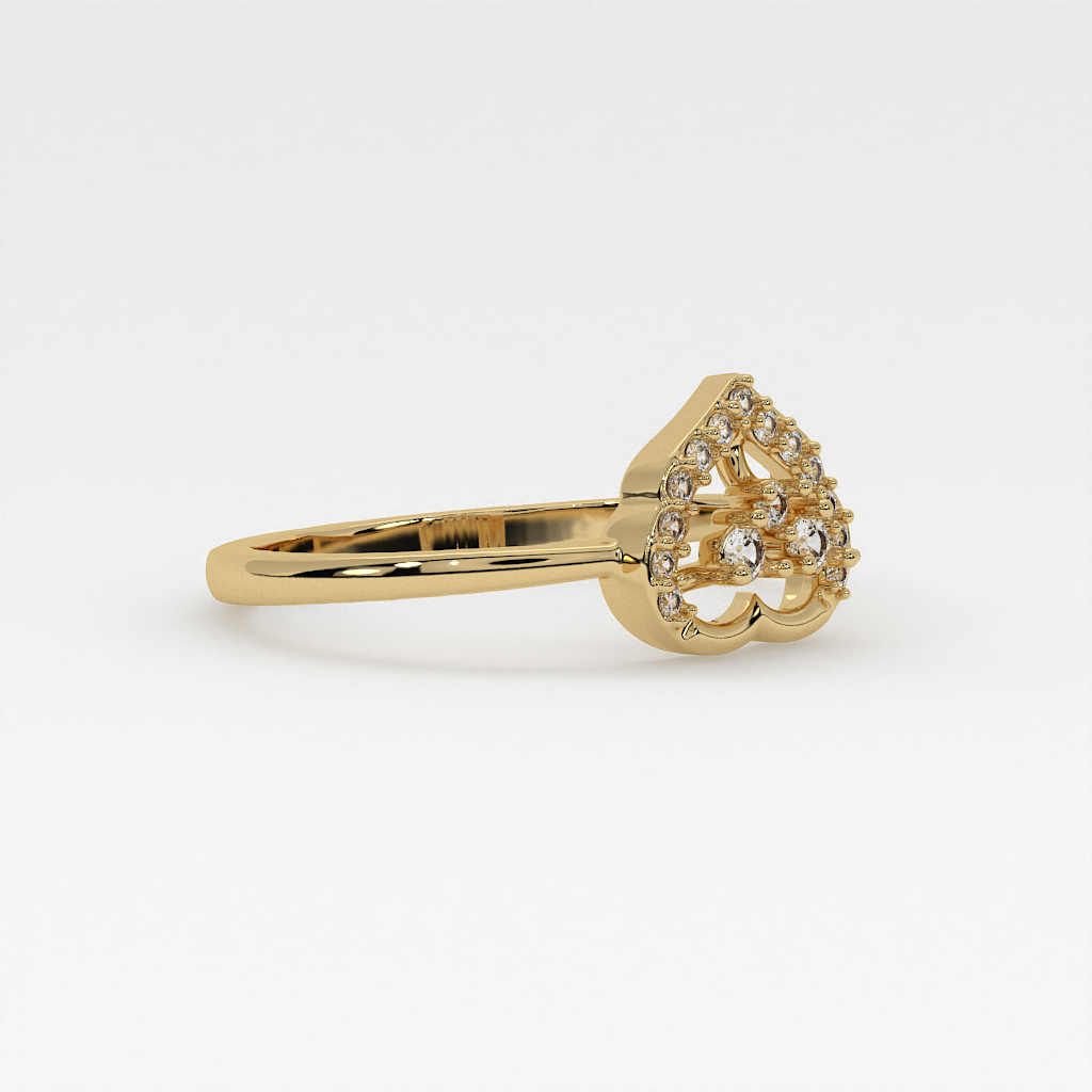 Royal Bloom Diamond Ring in 18K Gold