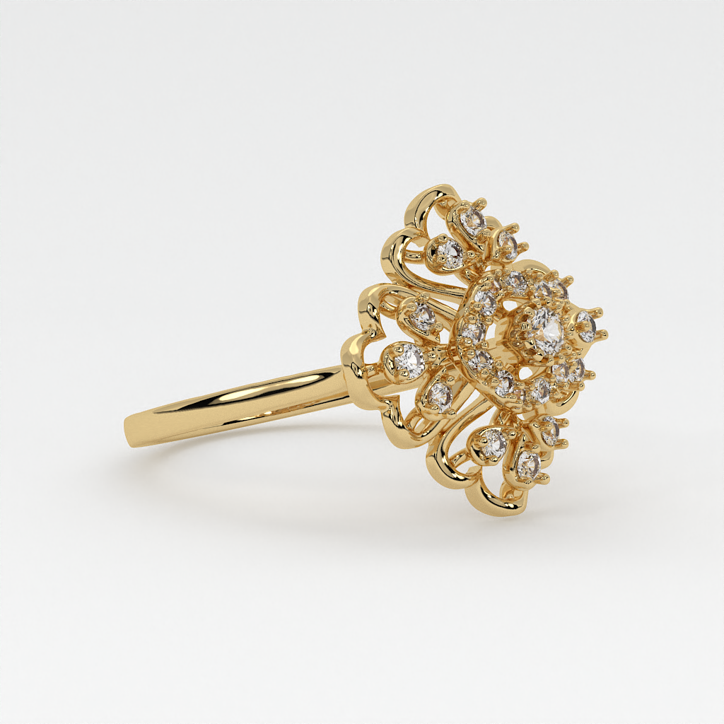 Celestial Bloom Diamond Ring