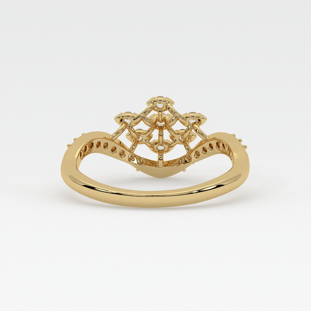 Serenity Curve Diamond Ring