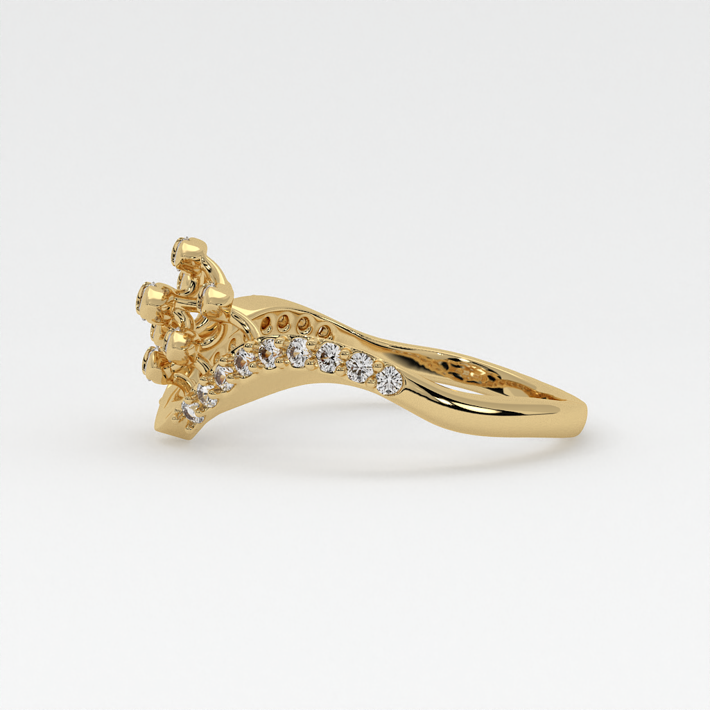 Serenity Curve Diamond Ring