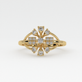Radiant Harmony Diamond Ring