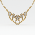Elegant Floral Cluster Diamond Mangalsutra