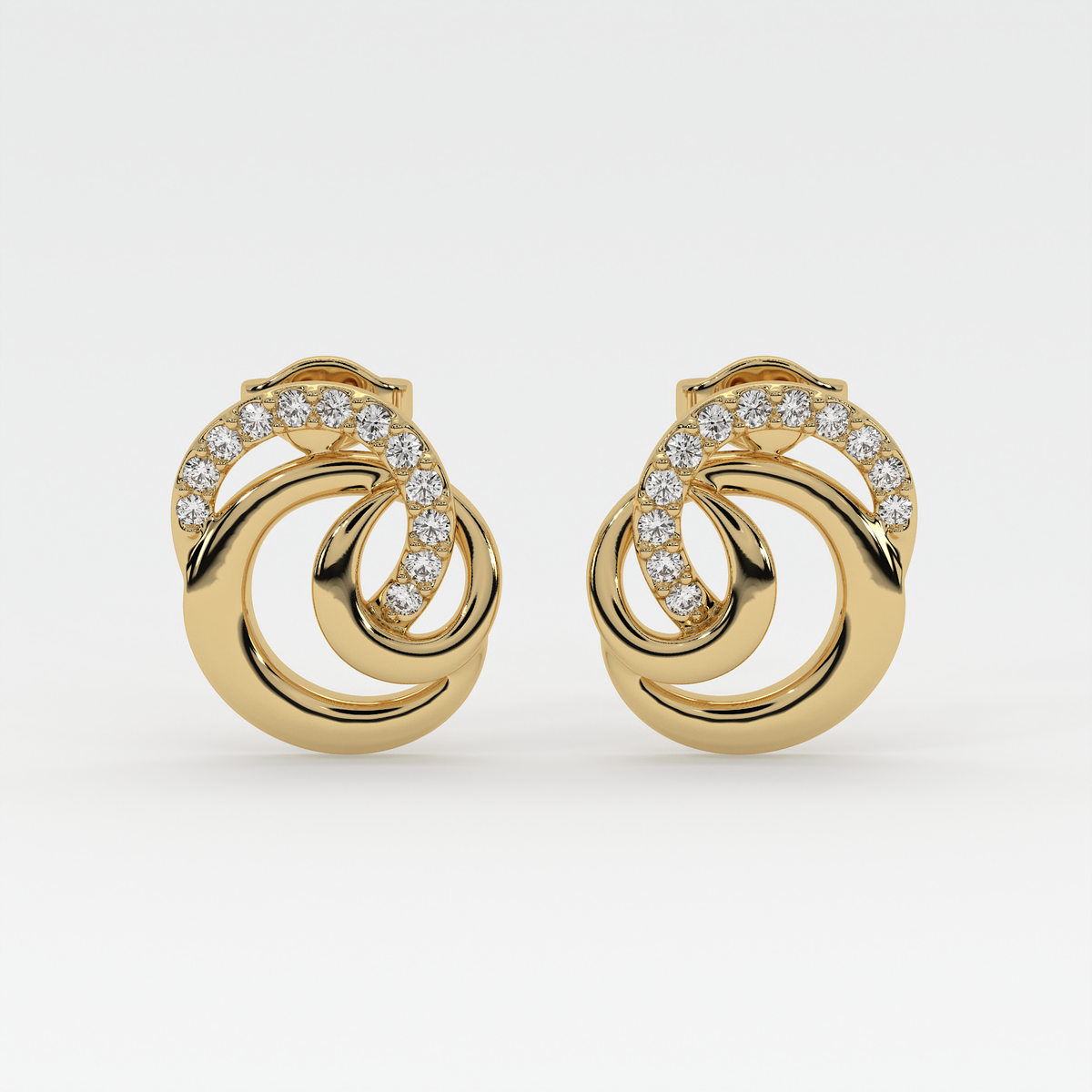 Aurora Twist Diamond Earrings