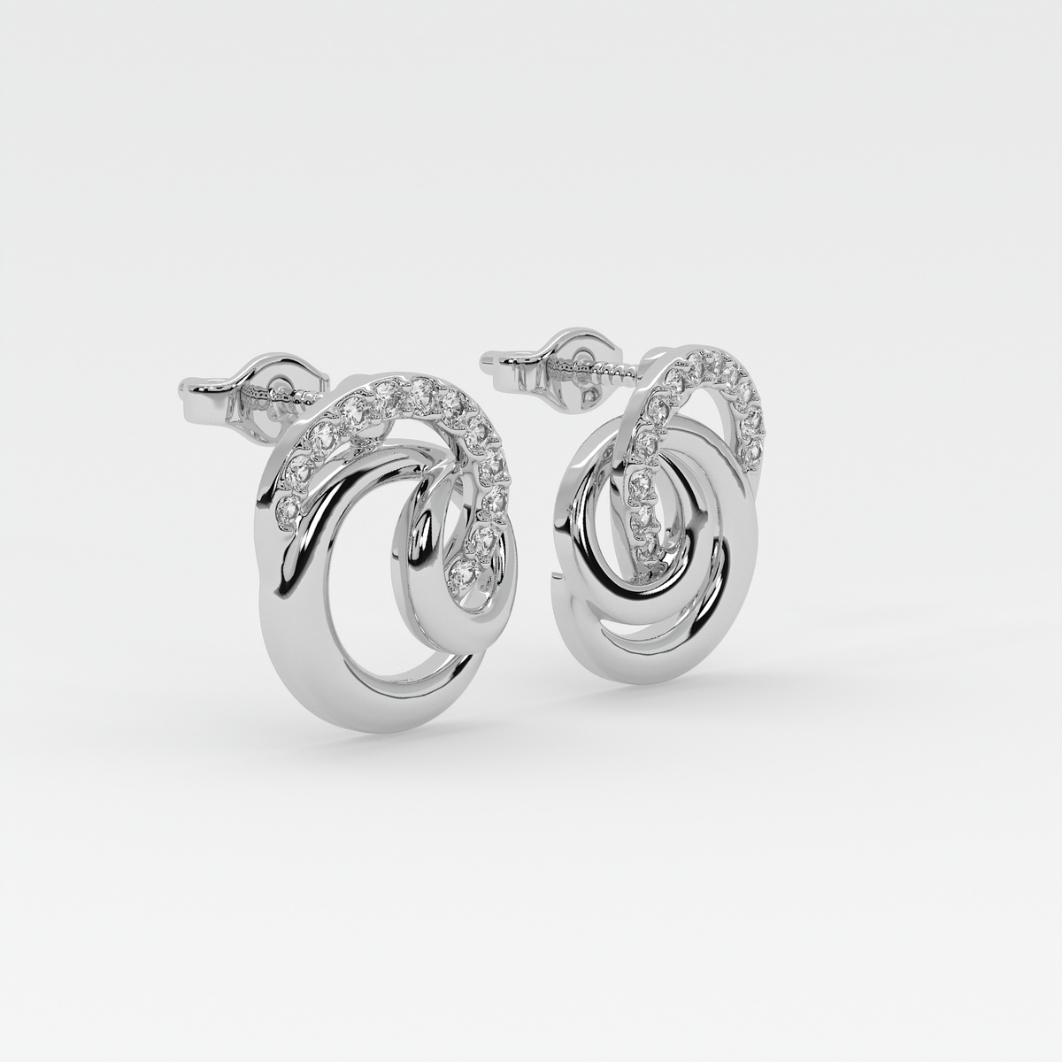 Aurora Twist Diamond Earrings