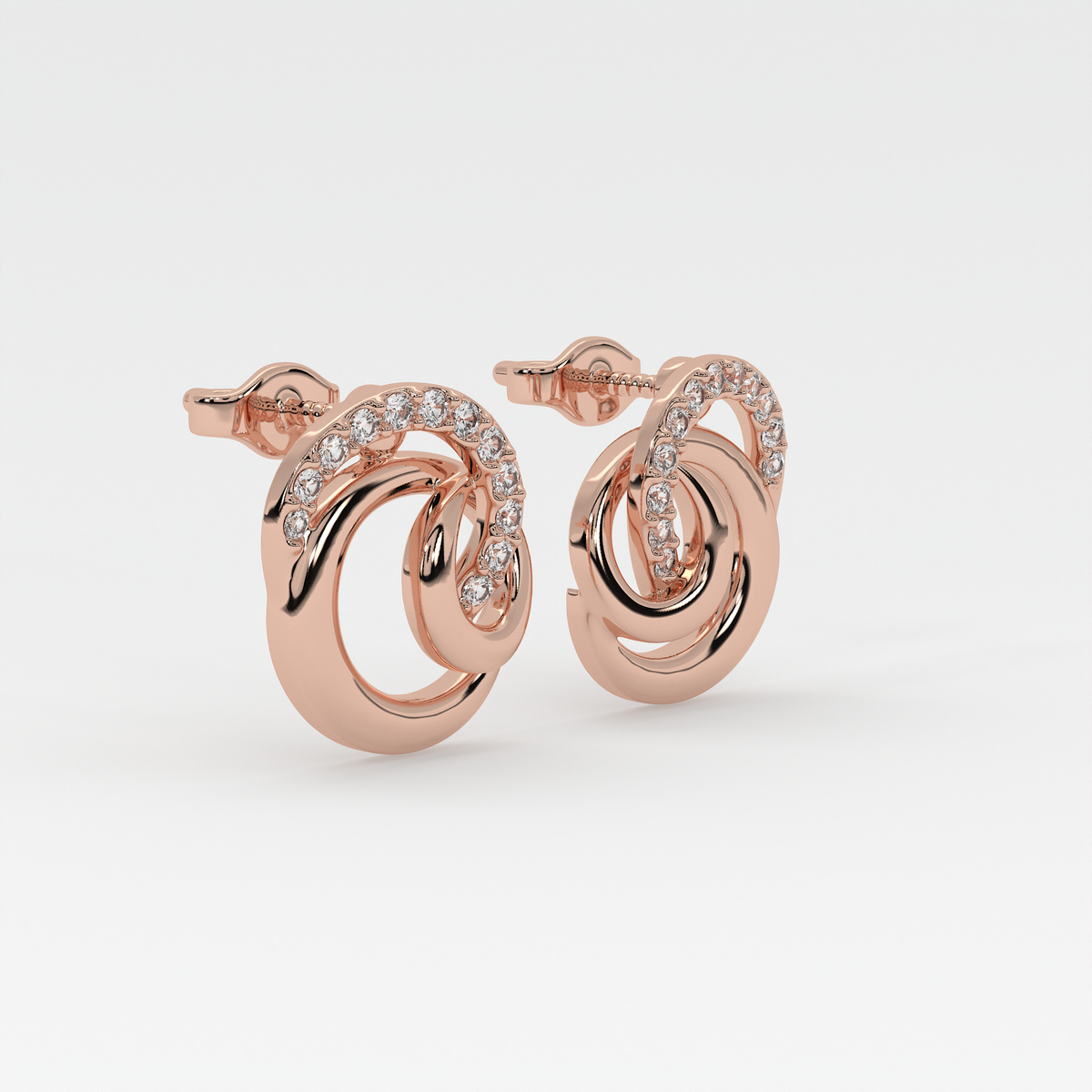 Aurora Twist Diamond Earrings