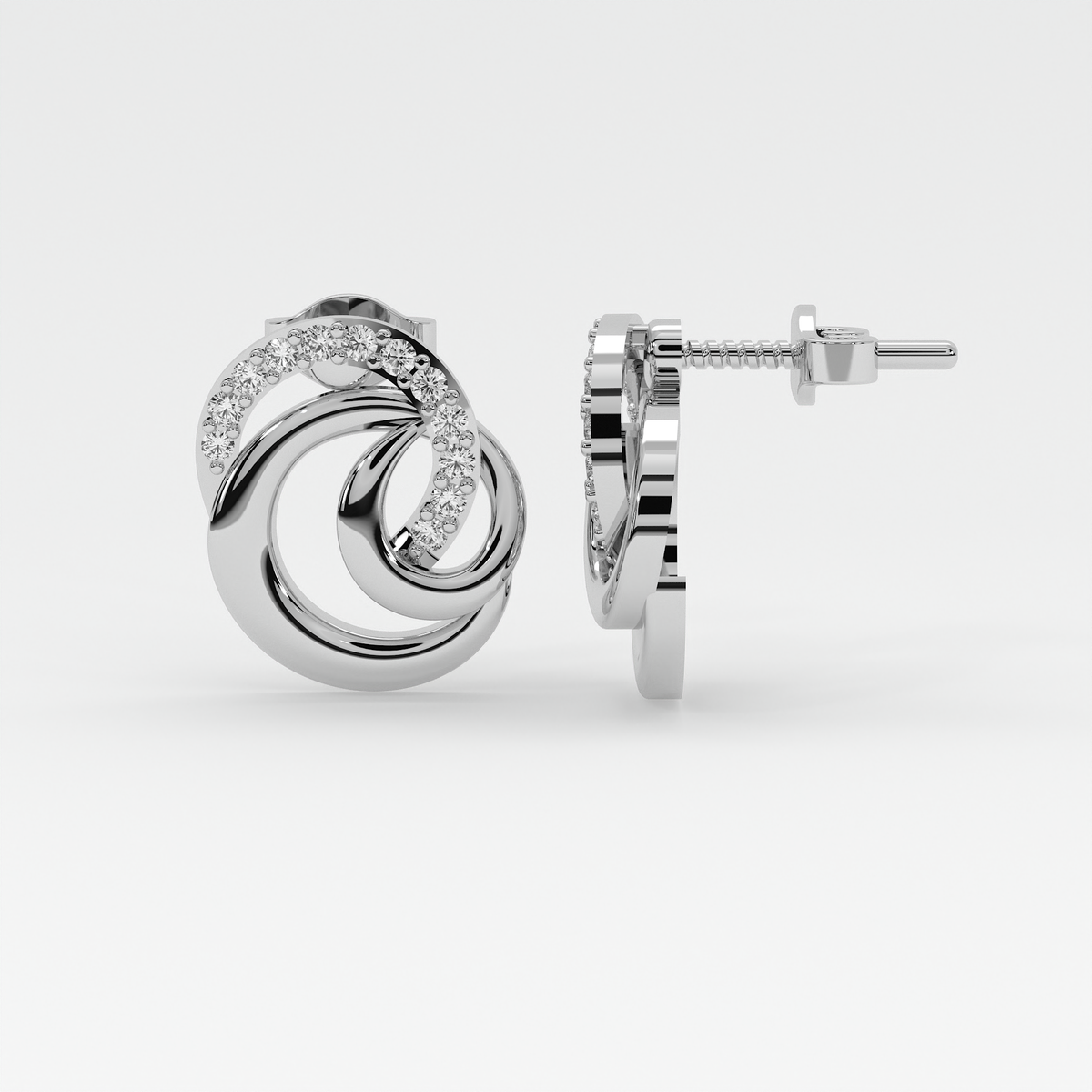 Aurora Twist Diamond Earrings