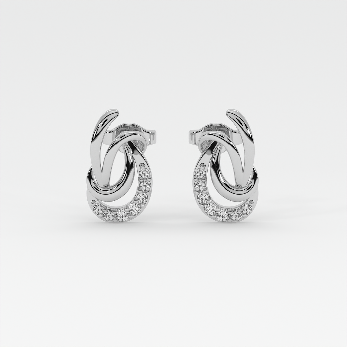 Celestia Loop Diamond Earrings