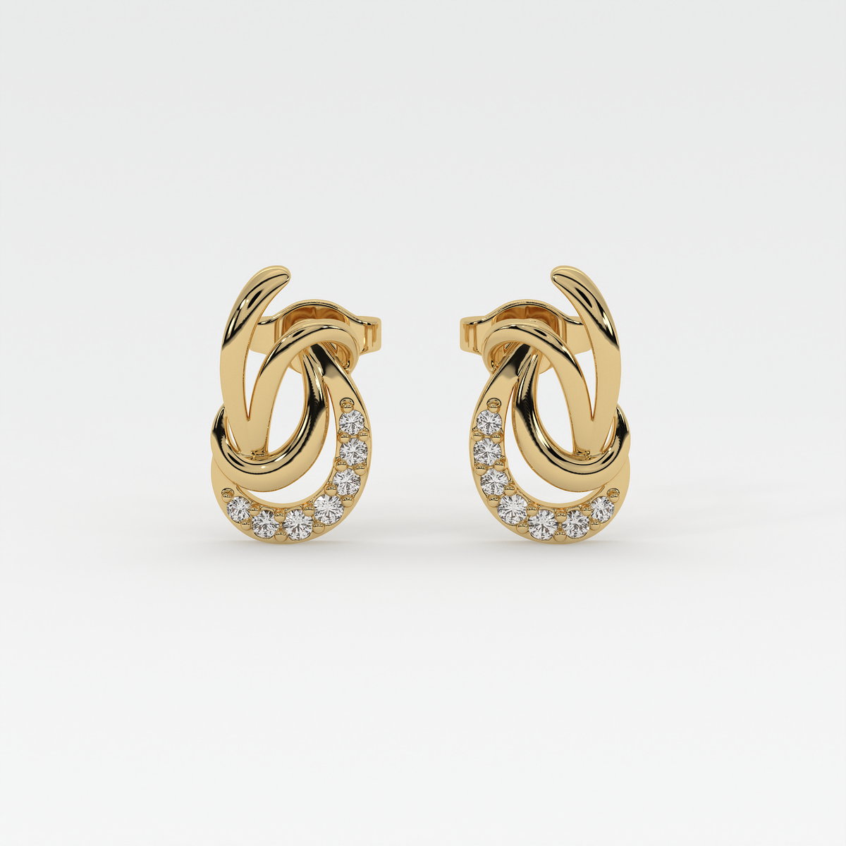 Celestia Loop Diamond Earrings