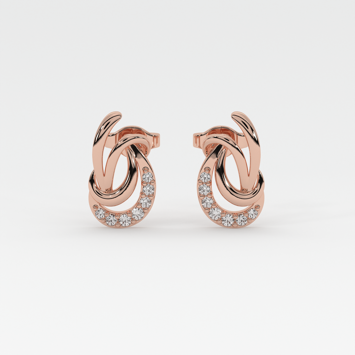 Celestia Loop Diamond Earrings