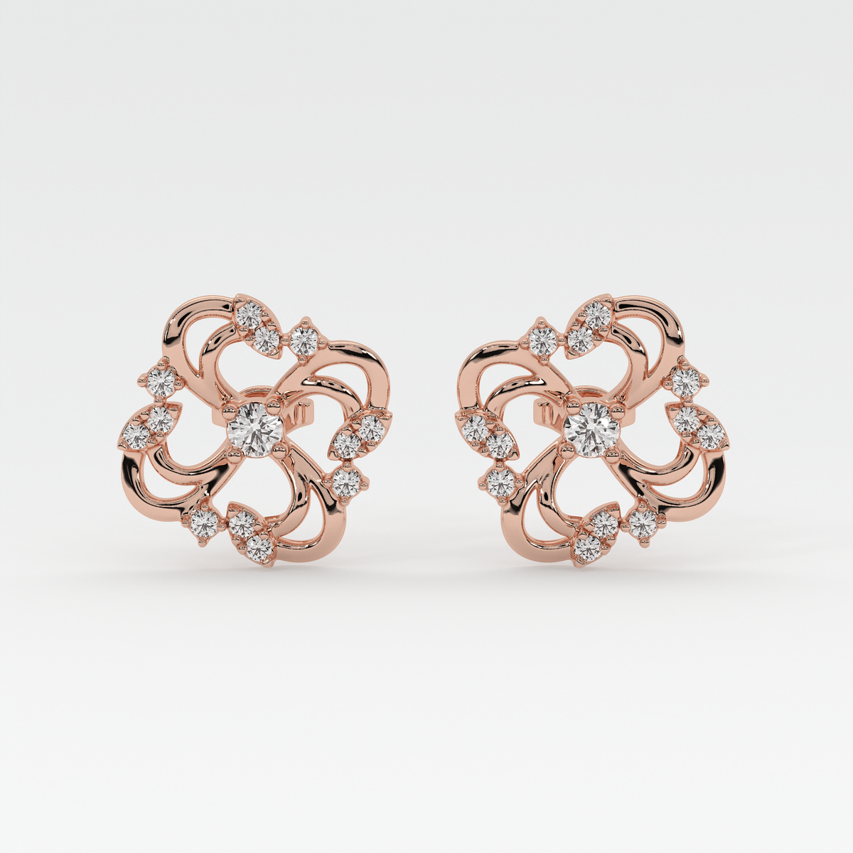 Elysian Petal Diamond Earrings