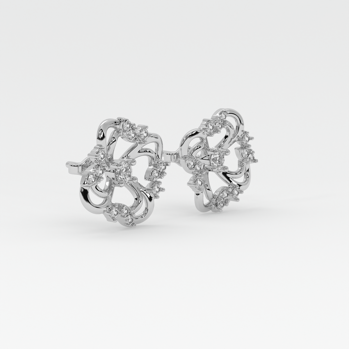 Elysian Petal Diamond Earrings