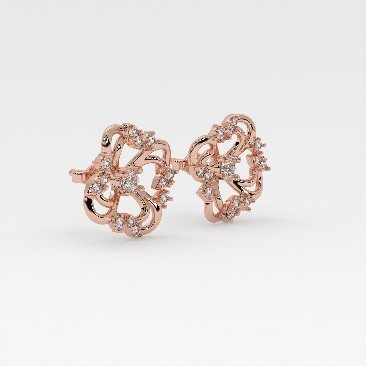 Elysian Petal Diamond Earrings