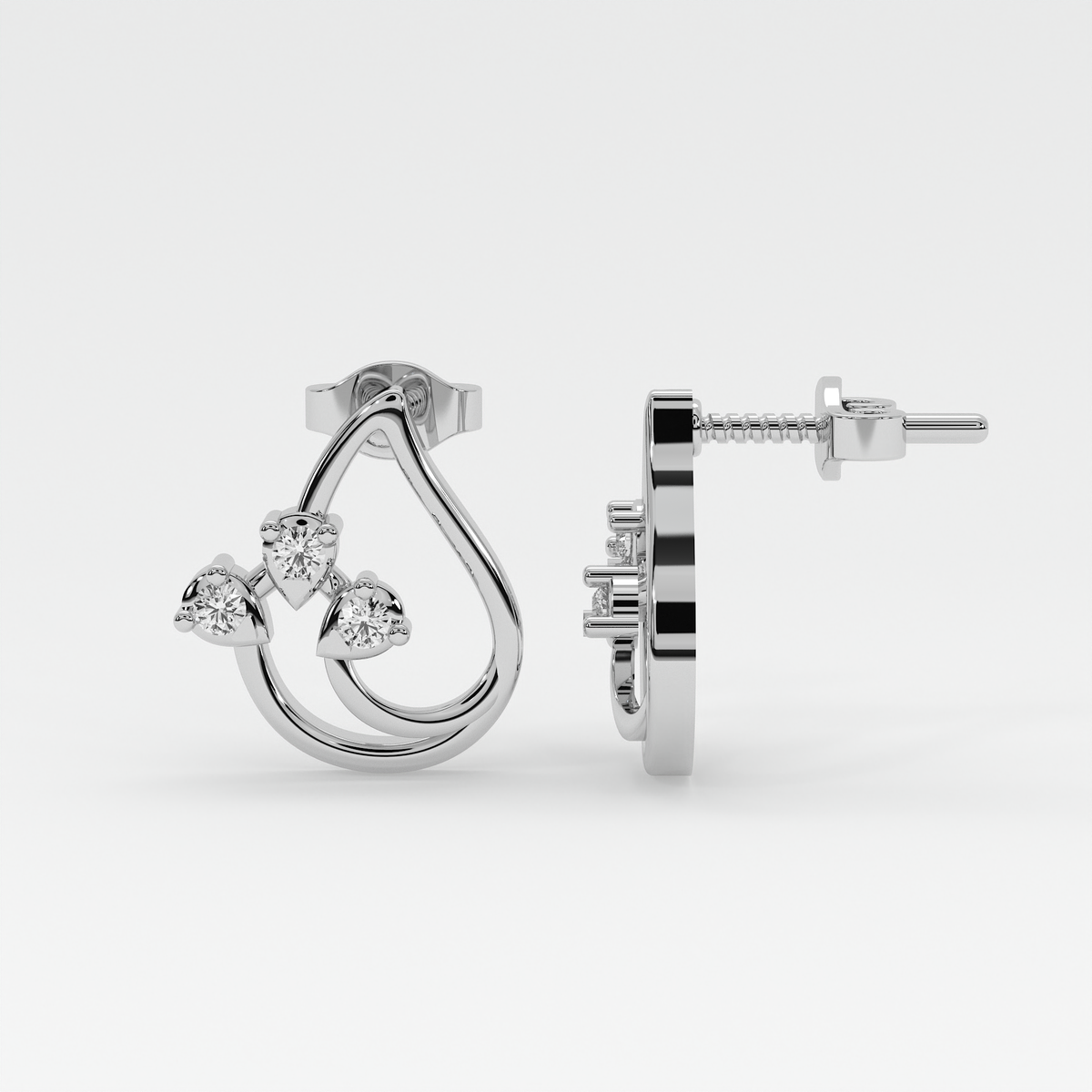 Lustre Curve Studs