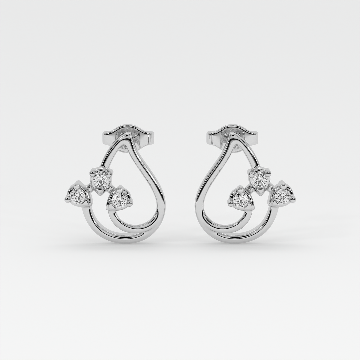 Lustre Curve Studs